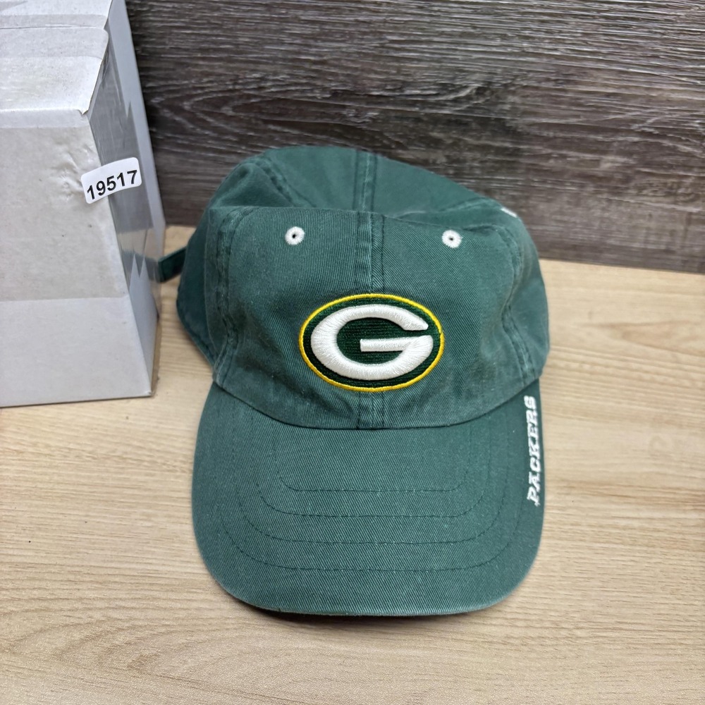 Green Bay Packers Hat Cap Strap Back Mens One Size Green NFL Football Twins - Picture 10 of 10
